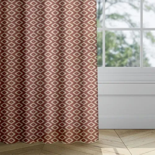 Hailey Red Curtains | Blinds.Online