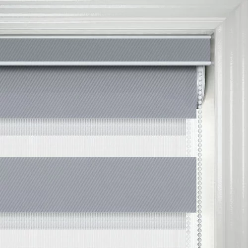 Condotti Steel Grey Day and Night Blind | Blinds.Online