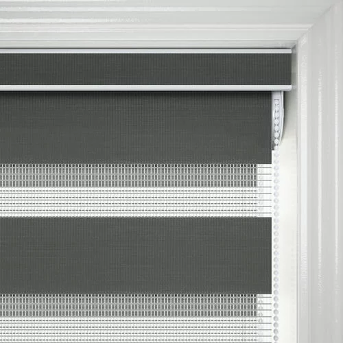 Pantheon Grey Day and Night Blind | Blinds.Online