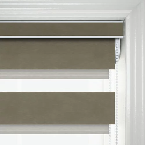 Tornabuoni Taupe Day and Night Blind | Blinds.Online