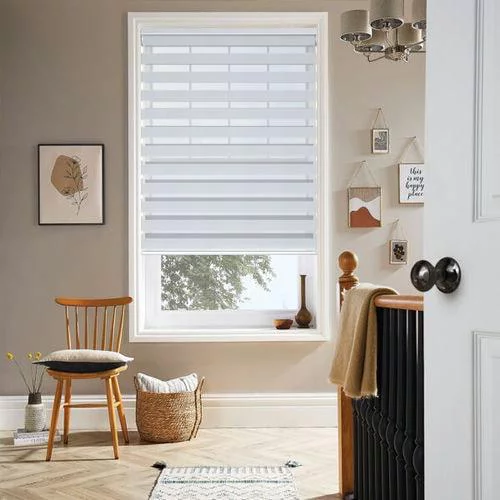 Verdi Bright White Day and Night Blind | Blinds.Online