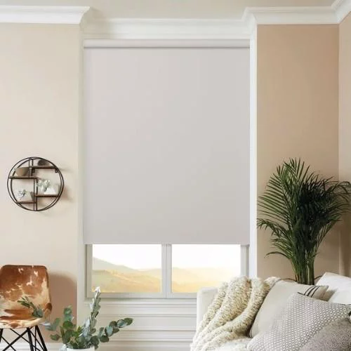 Belen Dove Electric Roller Blind | Blinds.Online