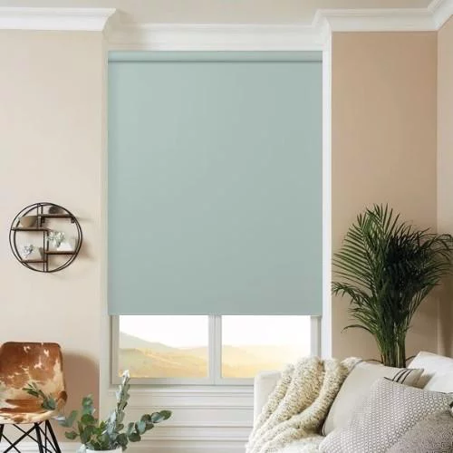 Belen Duck Egg Electric Roller Blind | Blinds.Online