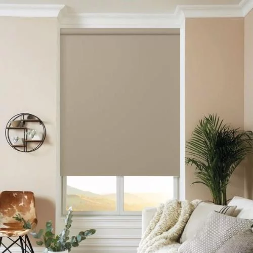 Belen Hessian Electric Roller Blind | Blinds.Online