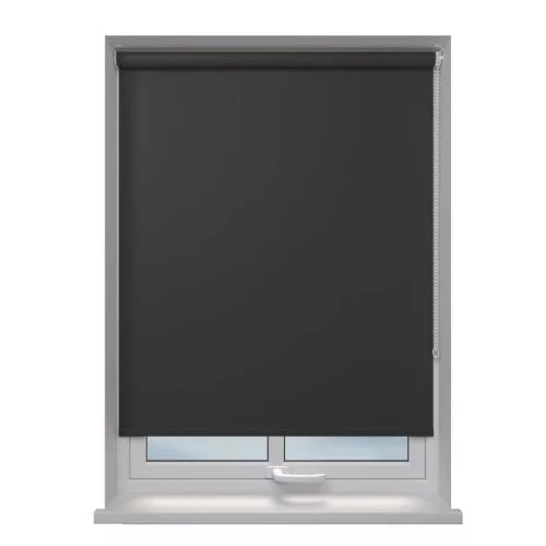 Belen Noir Electric Roller Blind | Blinds.Online