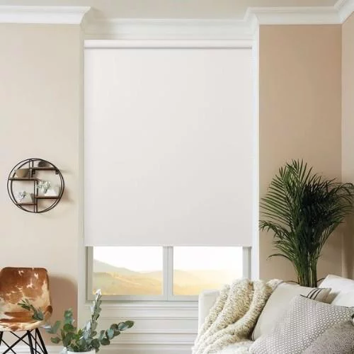 Belen Snow Electric Roller Blind | Blinds.Online