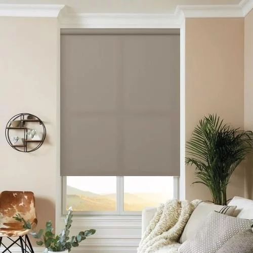 Maren Putty Electric Roller Blind | Blinds.Online