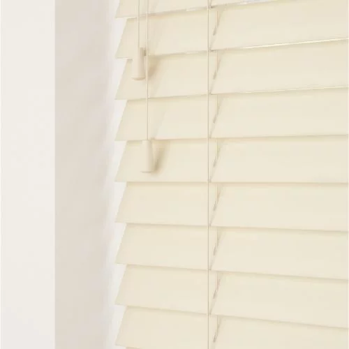 Coraline LS 50mm Slat Faux Wood Blind | Blinds.Online