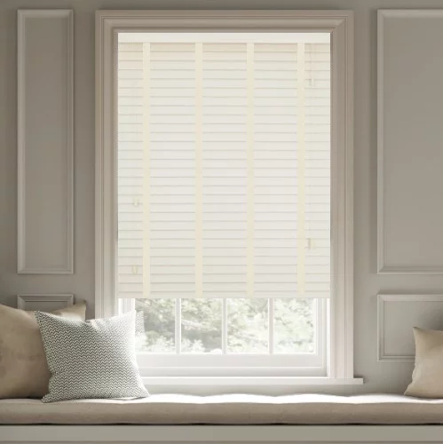 Coraline LT 50mm Tape Faux Wood Blind | Blinds.Online