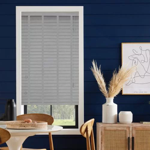 Emmersyn LT 50mm Tape Faux Wood Blind | Blinds.Online