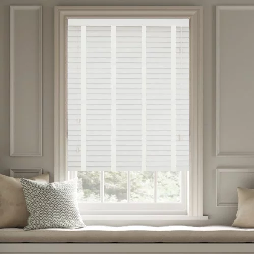 Harlee LT 50mm Tape Faux Wood Blind | Blinds.Online