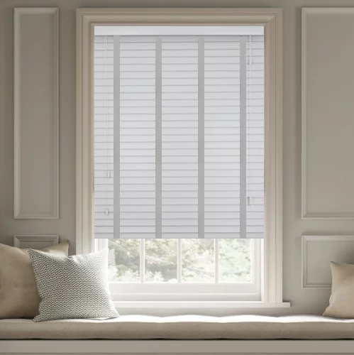 Hazen LT 50mm Tape Faux Wood Blind | Blinds.Online