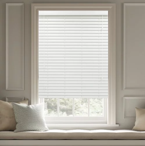 Holly LS 50mm Slat Faux Wood Blind | Blinds.Online