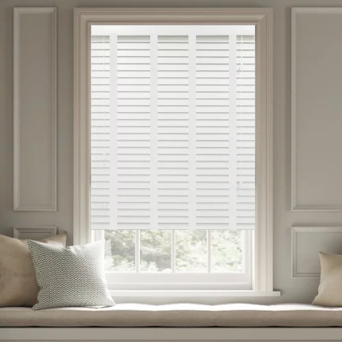 Lilith LT 50mm Tape Faux Wood Blind | Blinds.Online