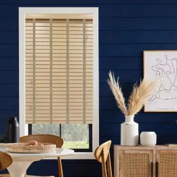 Primrose LT 50mm Tape Faux Wood Blind | Blinds.Online