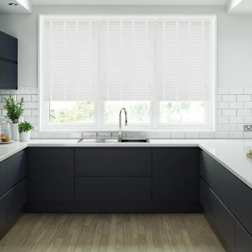 Reseda LT 50mm Tape Faux Wood Blind | Blinds.Online