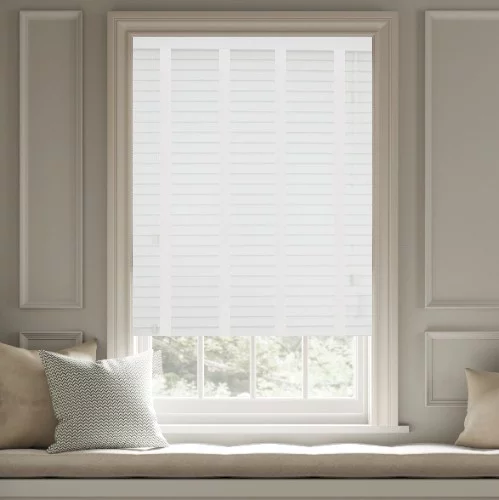 Reseda LT 50mm Tape Faux Wood Blind | Blinds.Online