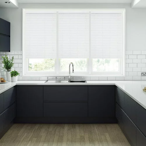 Rosa LS 50mm Slat Faux Wood Blind | Blinds.Online