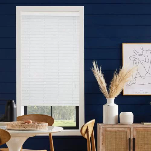 Rowan LS 50mm Slat Faux Wood Blind | Blinds.Online