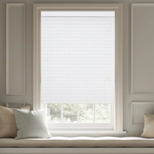 Ryker SS 35mm Slat Faux Wood Blind | Blinds.Online