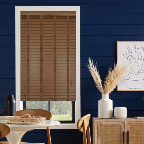 Viola LT 50mm Tape Faux Wood Blind | Blinds.Online