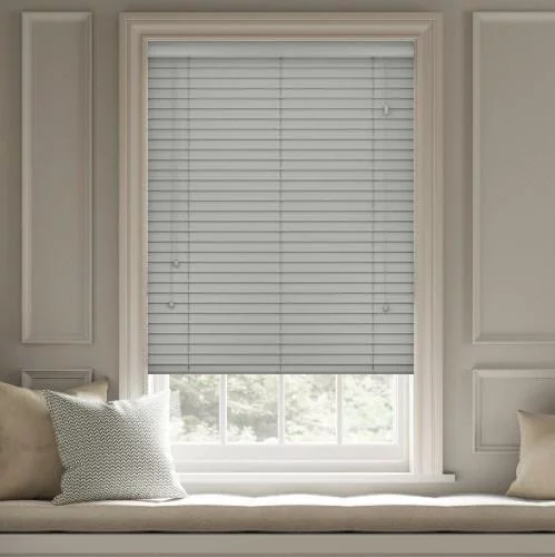 Wood Impressions Urban Grey Faux Wood Blind | Blinds.Online