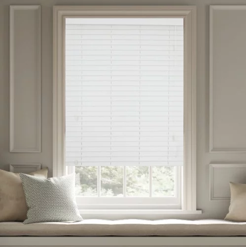 Wren LS 50mm Slat Faux Wood Blind | Blinds.Online