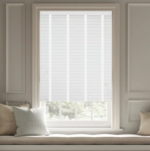 Wren LT 50mm Tape Faux Wood Blind | Blinds.Online