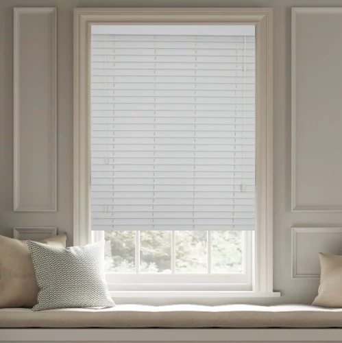 Xayah LS 50mm Slat Faux Wood Blind | Blinds.Online