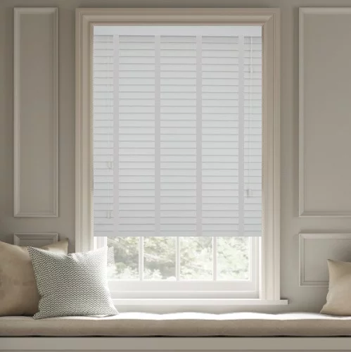 Xayah LT 50mm Tape Faux Wood Blind | Blinds.Online