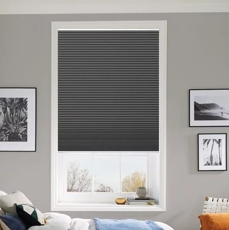 Agustus Blackout Anthracite Honey Comb Blind | Blinds.Online