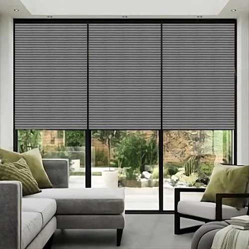 Array Charcoal Honey Comb Blind | Blinds.Online