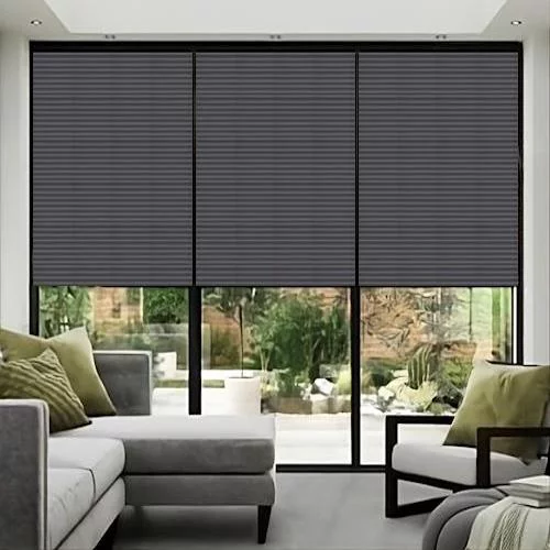 Glitzy Anthracite Honey Comb Blind | Blinds.Online