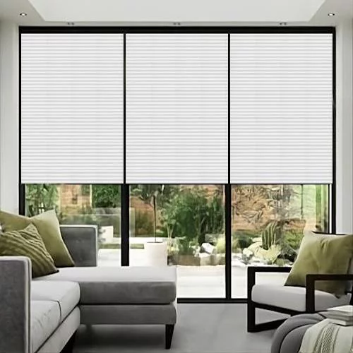 Glitzy White Honey Comb Blind | Blinds.Online