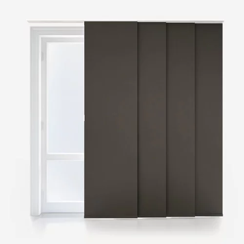 Leliana Blackout Brown Panel Blind | Blinds.Online