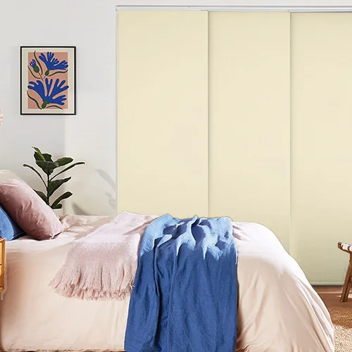 Leliana Blackout Light Taupe Panel Blind | Blinds.Online