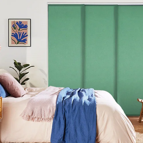 Leliana Hunter Green Panel Blind | Blinds.Online