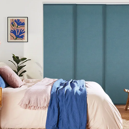 Leliana Midnight Blue Panel Blind | Blinds.Online