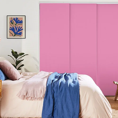 Vivienne Blackout Hot Pink Panel Blind | Blinds.Online