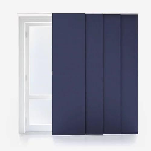 Vivienne Blackout Indigo Panel Blind | Blinds.Online