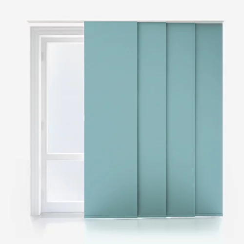 Vivienne Blackout Ocean Green Panel Blind | Blinds.Online