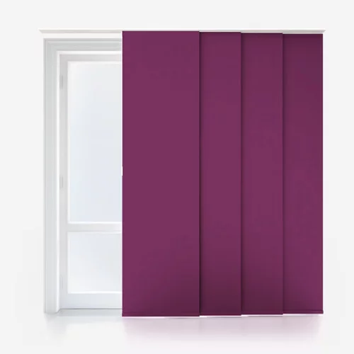 Vivienne Blackout Plum Panel Blind | Blinds.Online