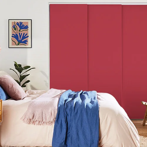 Vivienne Blackout Red Panel Blind | Blinds.Online