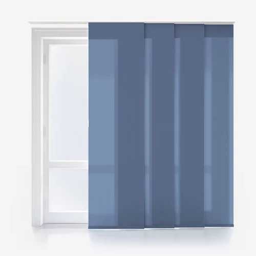 Vivienne Dimout Denim Blue Panel Blind | Blinds.Online