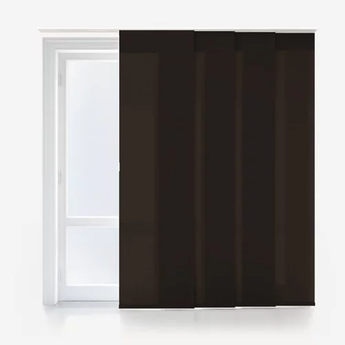 Vivienne Dimout Espresso Panel Blind | Blinds.Online