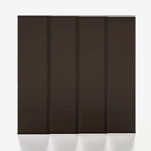 Vivienne Dimout Espresso Panel Blind | Blinds.Online