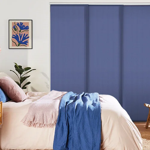 Vivienne Dimout Indigo Panel Blind | Blinds.Online