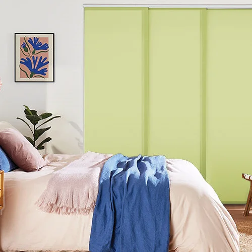 Vivienne Dimout Lime Panel Blind | Blinds.Online