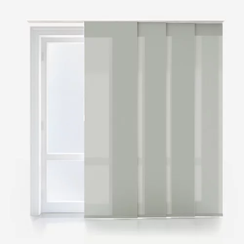 Vivienne Dimout Mist Grey Panel Blind | Blinds.Online