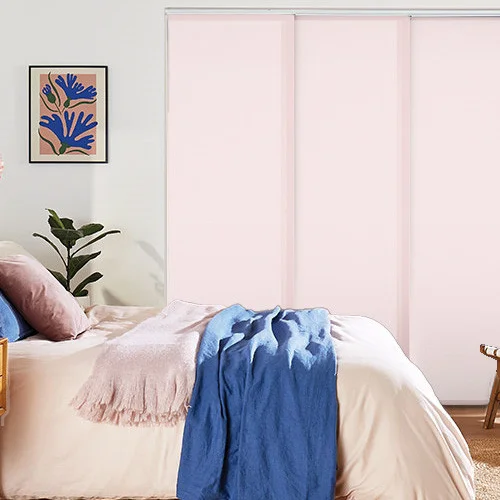 Vivienne Dimout Peony Pink Panel Blind | Blinds.Online